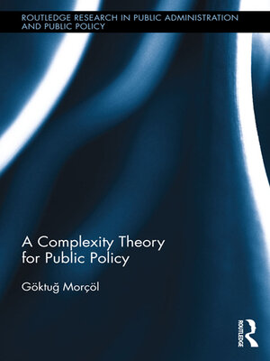 cover image of A Complexity Theory for Public Policy